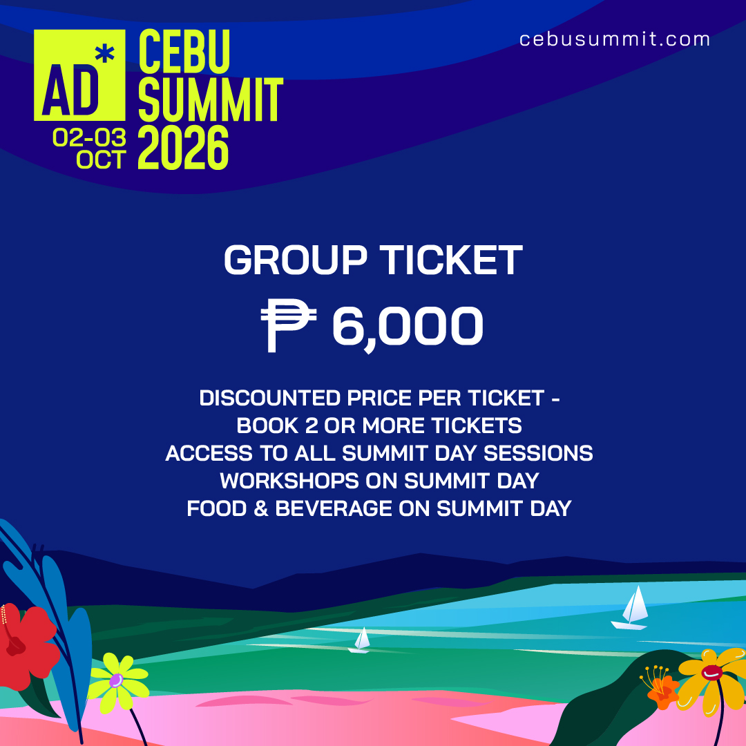 Group ticket in Philippine pesos for the Future of Agencies Summit, Cebu, 2-3 October 2026